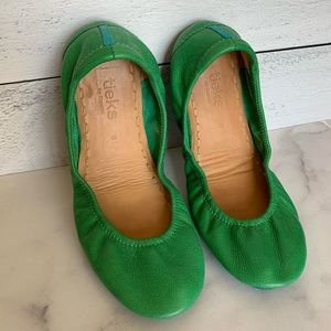 Tieks ballet flats in clover green